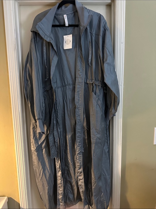 Daily Practice Jackets & Blazers - Lightweight Gray Raincoat Jacket